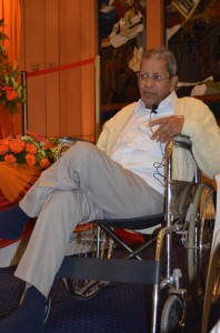 Prof Anil Kumar enjoying the Bhajans