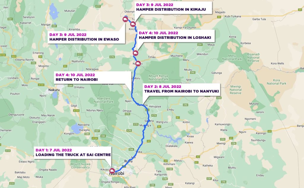 map of seva route